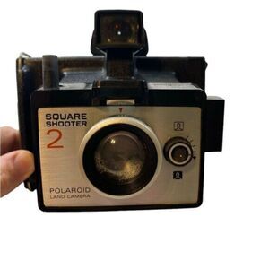 Vintage Polaroid Square Shooter 2 Instant Film Camera - 1970s with Strap